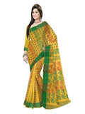 Pradip Fabrics Ethnic Women's Tant Cotton Dhakai Jamdami Saree