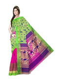 Pradip Fabrics Woven Tant Silk Blend Saree