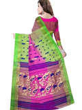 Pradip Fabrics Woven Tant Silk Blend Saree
