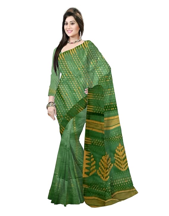 Pradip Fabrics Ethnic Women's Tant Jamdani Saree