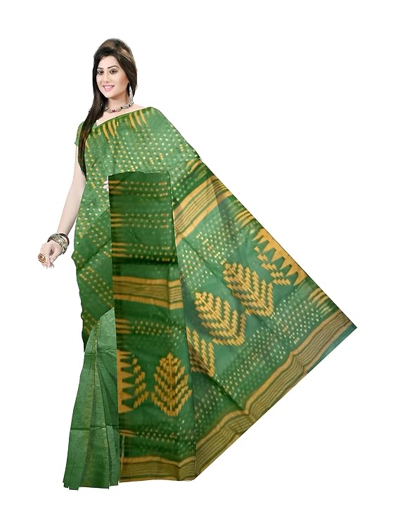 Pradip Fabrics Ethnic Women's Tant Jamdani Saree