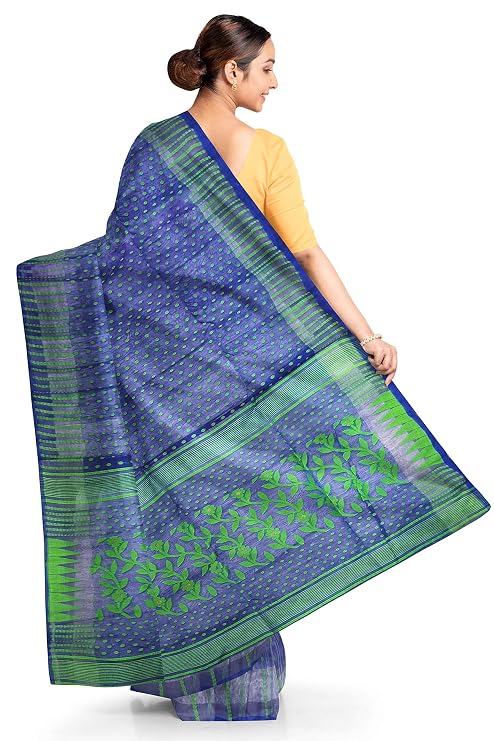 Pradip Fabrics Ethnic Women's Tant Jamdani Saree