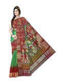 Pradip Fabrics Self Design Tant Silk Blend Saree (Pink)