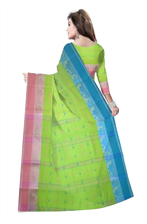 Pradip Fabrics Woven Tant Cotton Blend Saree