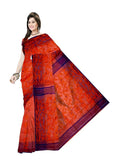 Pradip Fabrics Ethnic Women's Tant Jamdani Aqua Green Color Saree