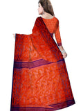 Pradip Fabrics Ethnic Women's Tant Jamdani Aqua Green Color Saree