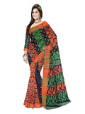 Pradip Fabrics Ethnic Women's Tant Cotton Dhakai Jamdami Saree