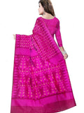 Pradip Fabrics Woven Jamdani Cotton Silk Saree (Blue)