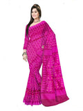 Pradip Fabrics Woven Jamdani Cotton Silk Saree (Blue)