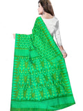 Pradip Fabrics Woven Jamdani Cotton Silk Saree (Blue)