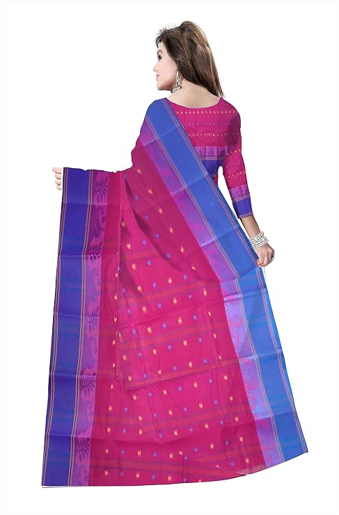 Pradip Fabrics Woven Tant Cotton Blend Saree