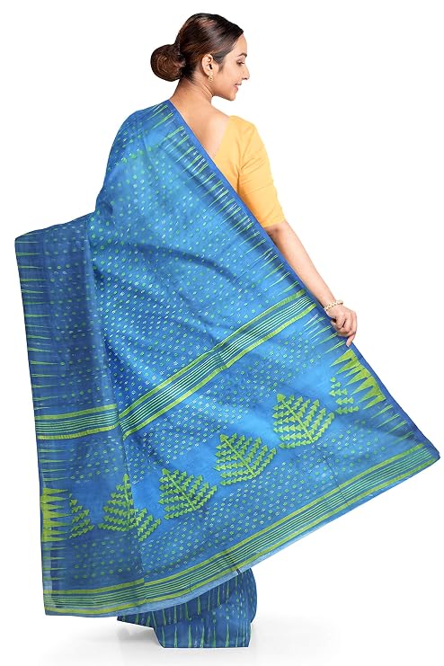 Pradip Fabrics Ethnic Women's Tant Jamdani Saree