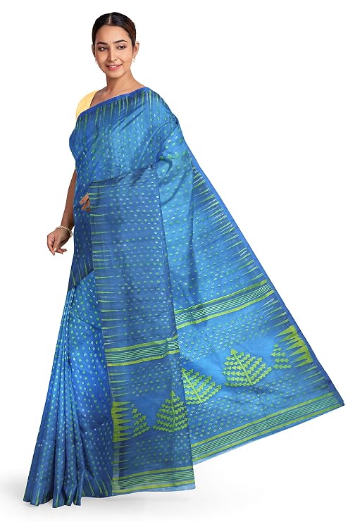 Pradip Fabrics Ethnic Women's Tant Jamdani Saree