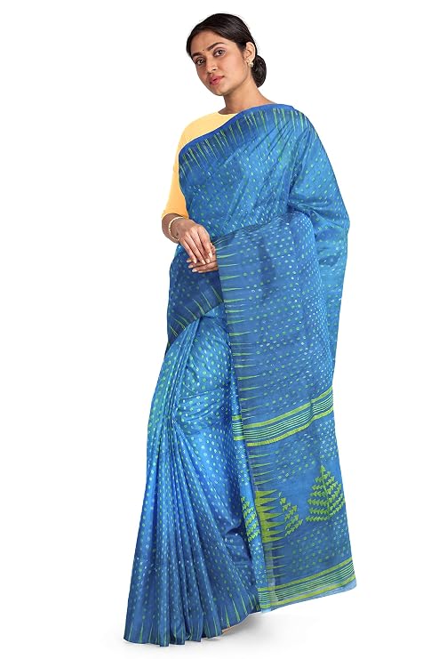 Pradip Fabrics Ethnic Women's Tant Jamdani Saree