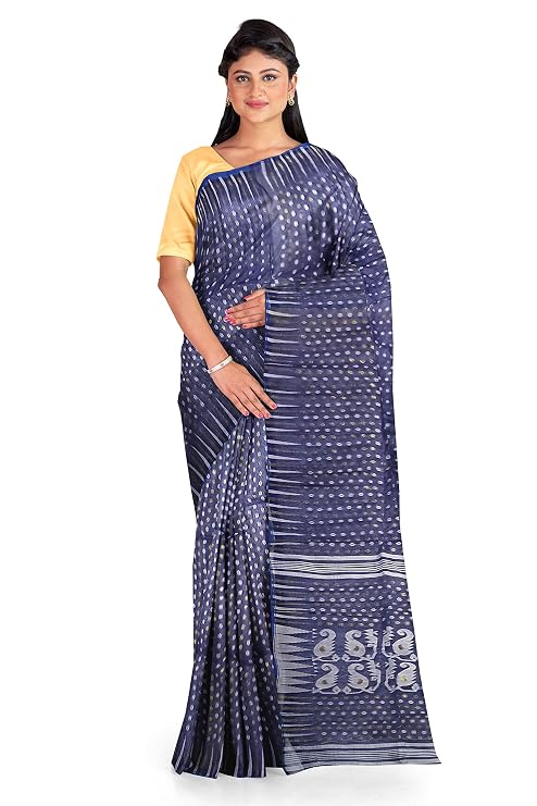 Pradip Fabrics Ethnic Women's Tant Jamdani Saree