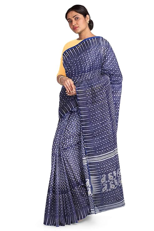 Pradip Fabrics Ethnic Women's Tant Jamdani Saree