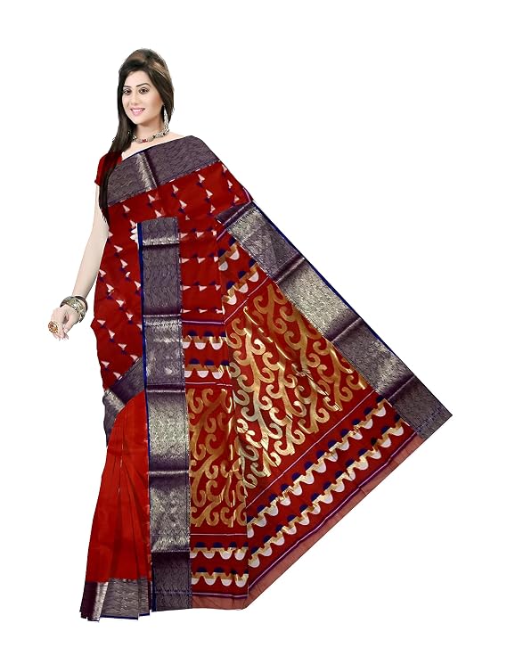 Pradip Fabrics Woven Handloom Silk Blend Saree