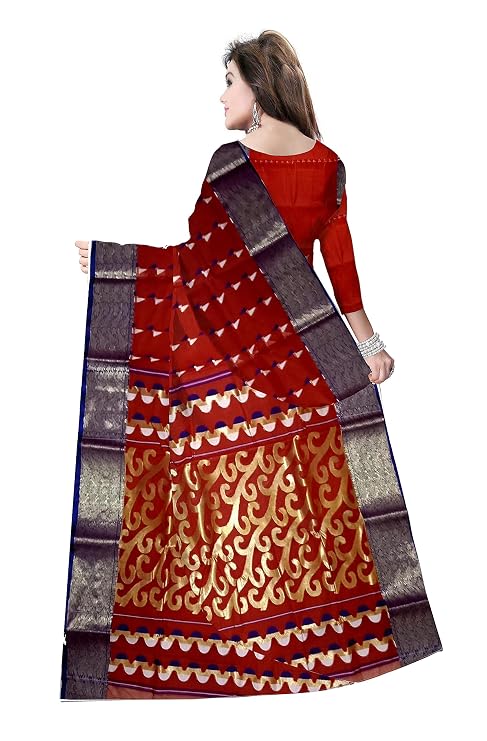 Pradip Fabrics Woven Handloom Silk Blend Saree