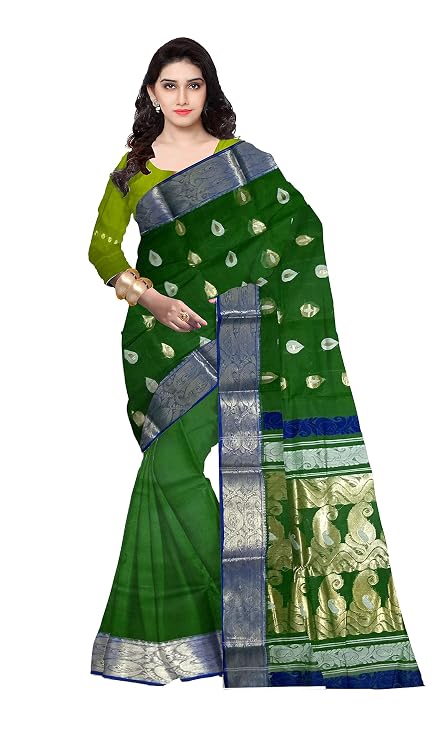 Pradip Fabrics Woven Handloom Silk Blend Saree