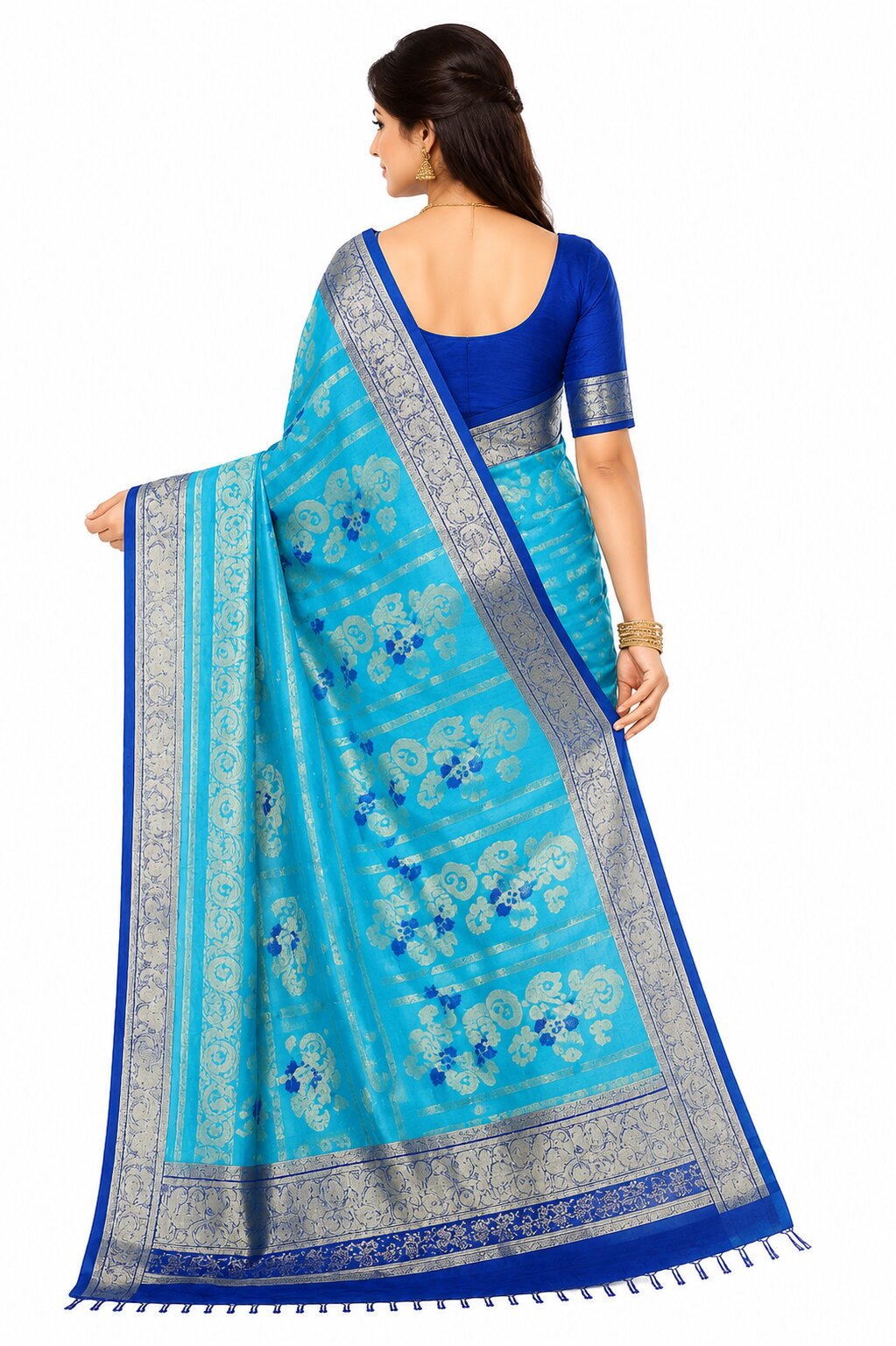 Pradip Fabrics Ethnic Women's Tant Cotton Saree