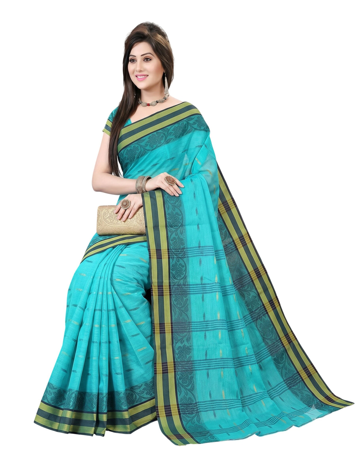 Pradip Fabrics Woven Handloom Pure Cotton Saree