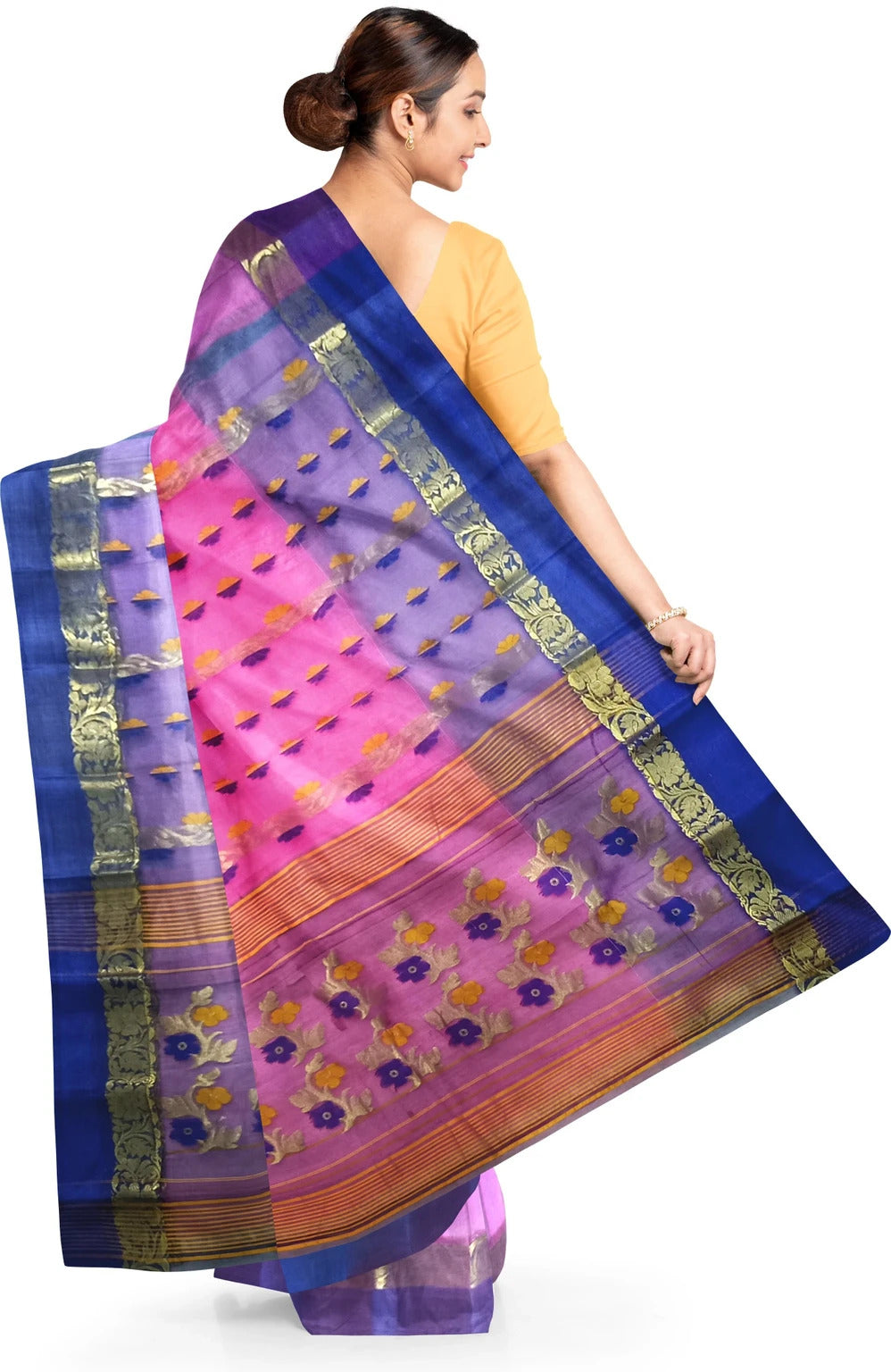 Pradip Fabrics Ethnic Women's Tant Silk Saree