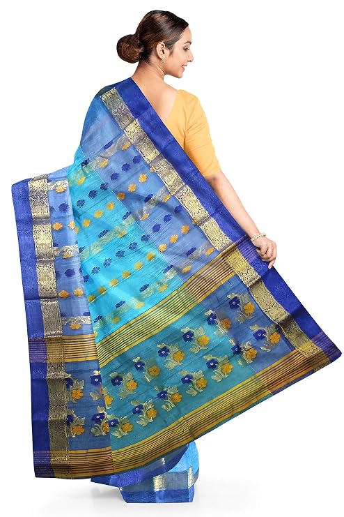 Pradip Fabrics Ethnic Women's Tant Silk Saree