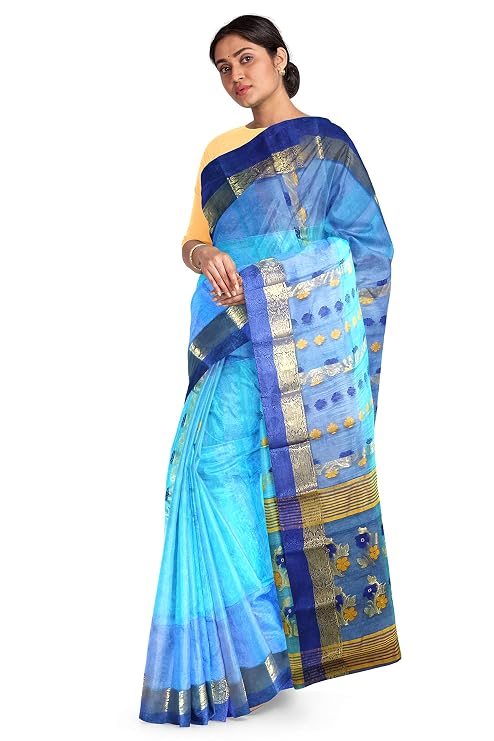 Pradip Fabrics Ethnic Women's Tant Silk Saree