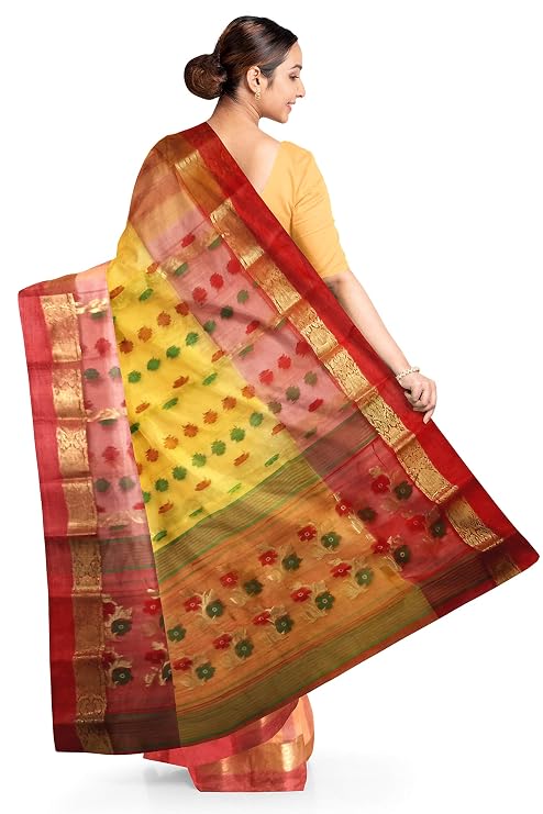 Pradip Fabrics Ethnic Women's Tant Silk Saree