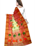 Pradip Fabrics Woven Tant Silk Blend Saree 