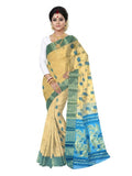 Pradip Fabrics Woven Tant Tussar Silk Saree