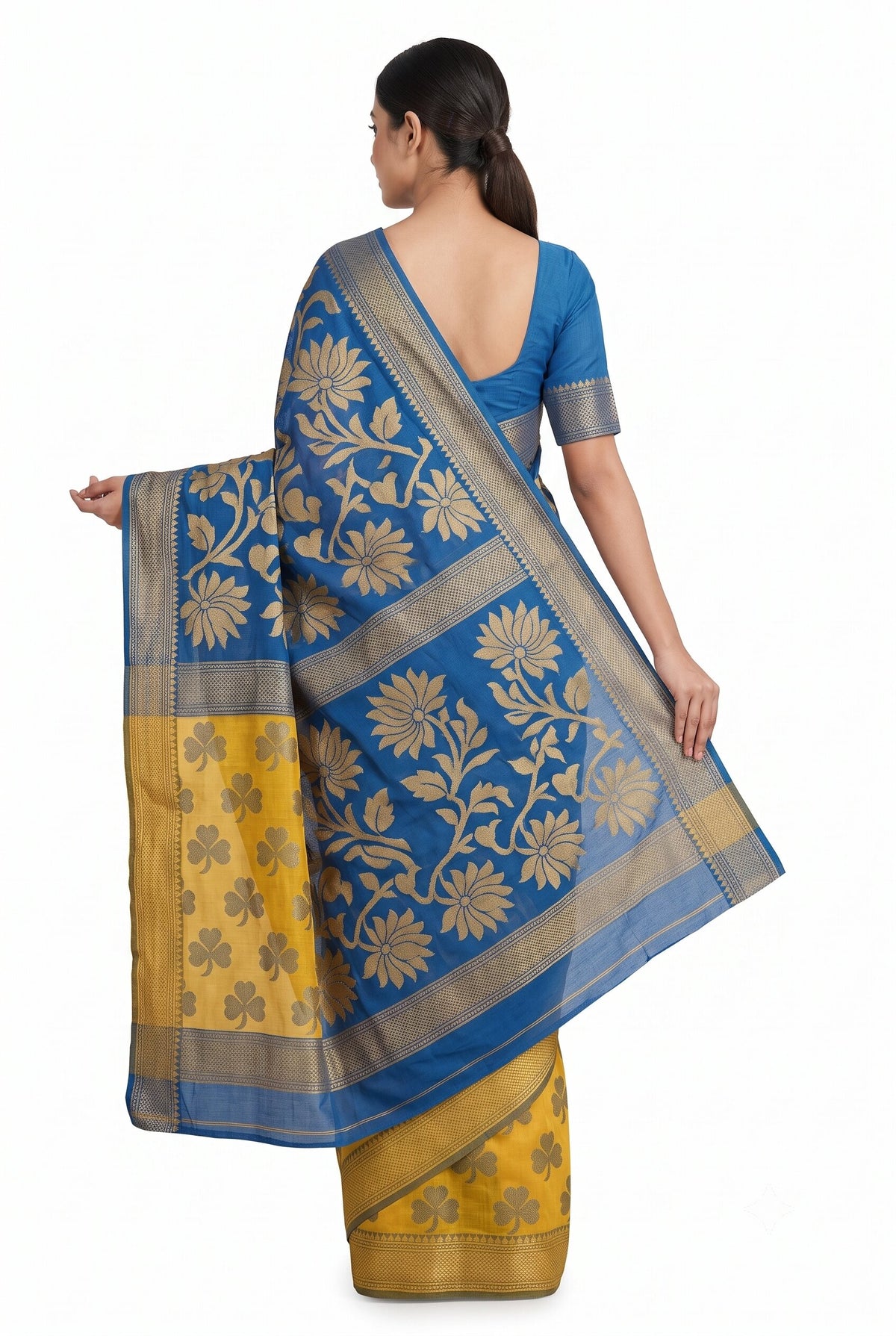 Pradip Fabrics Bengal Tant Baluchuri Saree for Women