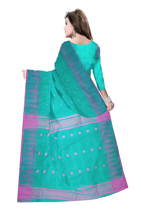 Pradip Fabrics Ethnic Women's Tant Jamdani Saree