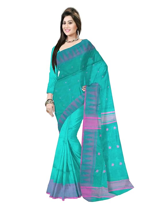Pradip Fabrics Ethnic Women's Tant Jamdani Saree