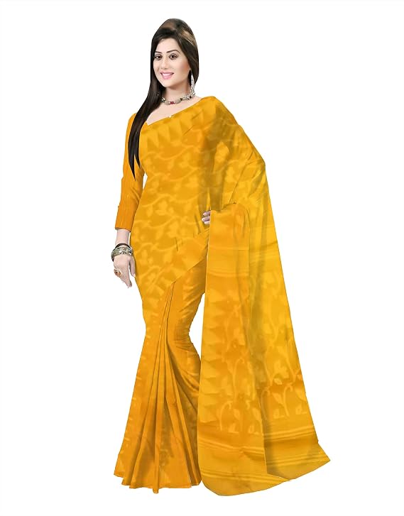 Pradip Fabrics Self Design Bollywood Silk Blend Saree