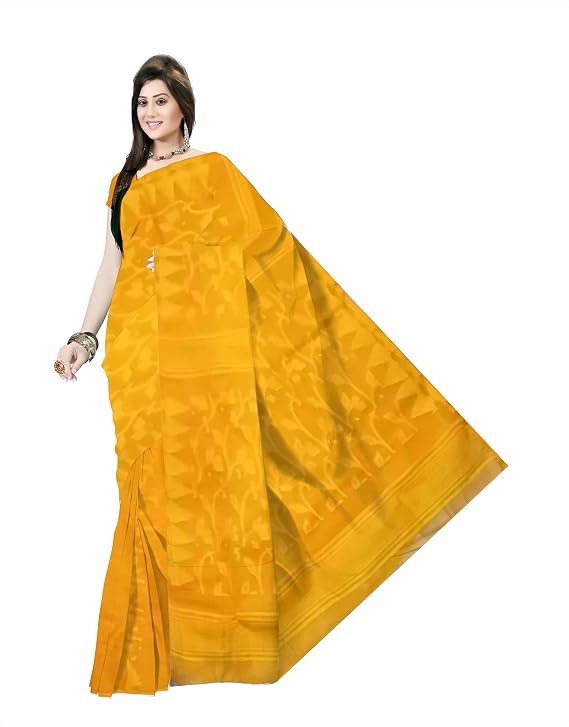 Pradip Fabrics Self Design Bollywood Silk Blend Saree