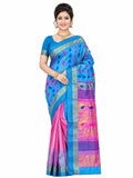 Pradip Fabrics Woven Tant Silk Blend Saree