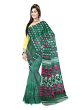 Pradip Fabrics Printed Tant Silk Blend Saree 