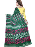 Pradip Fabrics Printed Tant Silk Blend Saree 