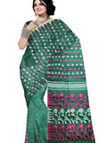 Pradip Fabrics Printed Tant Silk Blend Saree 