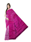 Pradip Fabrics Printed Tant Silk Blend Saree 