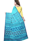 Pradip Fabrics Printed Tant Silk Blend Saree 