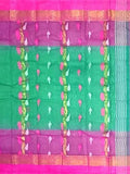 Pradip Fabrics Woven Tant Silk Blend Saree