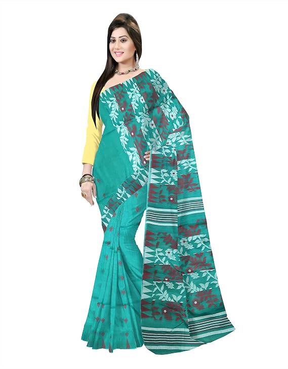 Pradip Fabrics Printed Tant Silk Blend Saree 