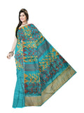 Pradip Fabrics Printed Tant Silk Blend Saree 