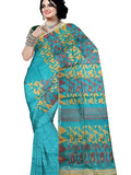 Pradip Fabrics Printed Tant Silk Blend Saree 