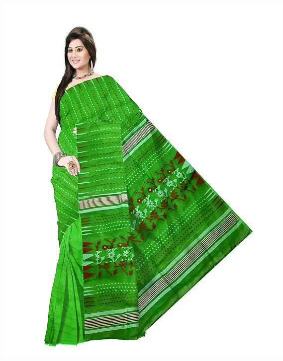 Pradip Fabrics Printed Tant Silk Blend Saree 