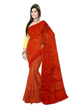 Pradip Fabrics Printed Tant Silk Blend Saree 