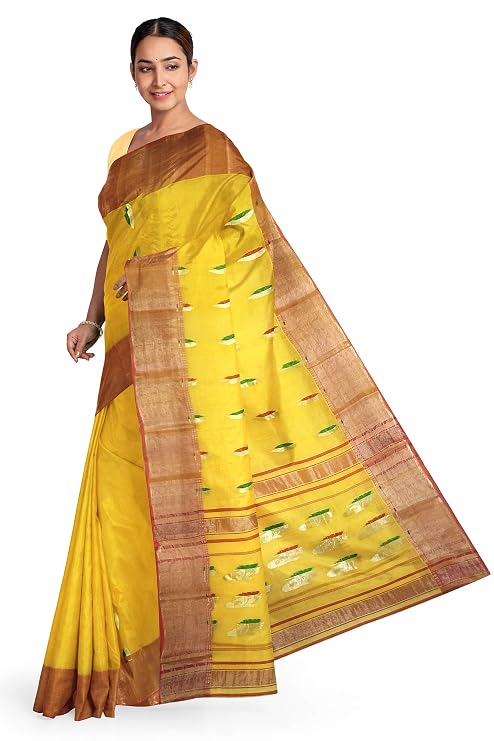 Pradip Fabrics Ethnic Women's Tant Cotton Saree