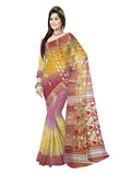 Pradip Fabrics Woven Tant Silk Blend Saree